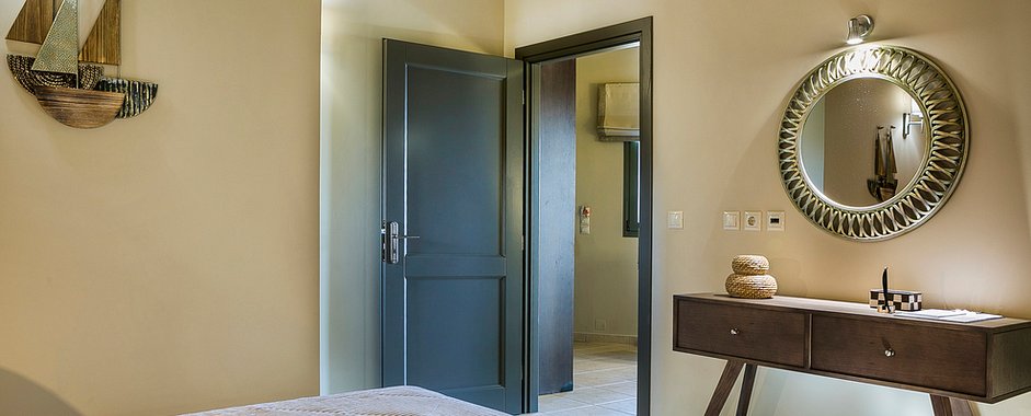 Kefalonia hotels: Skala, 2 bedroom apartments, swimming pool, sea view, bar. Pieno di Luce 